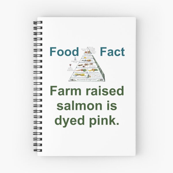 Artikelvorschau, Farm Raised Salmon Is Dyed Pink - Food Fact entworfen und verkauft von CrankyOldDude.