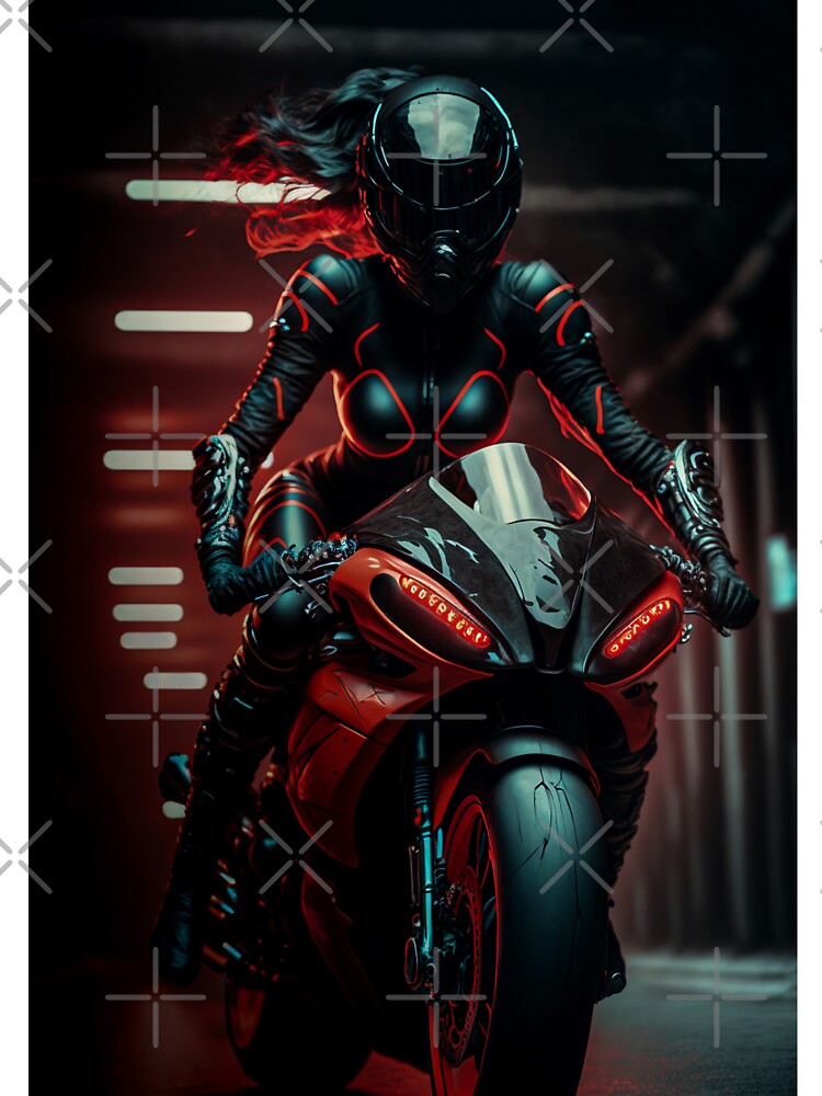 Iphone Wallpaper Girl Motorcycle Biker Girl On A Motorcycle — Stock Photo © Cookelma #99169460