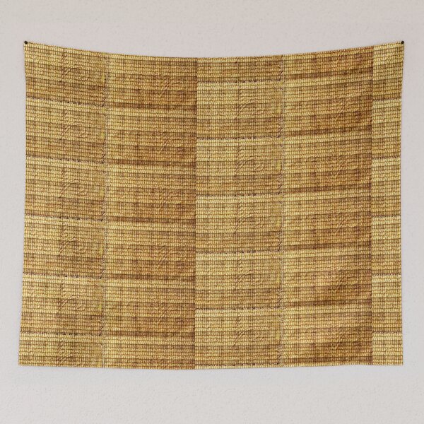Item preview, French antique weave fiber art designed and sold by Aquila Light Pictures.