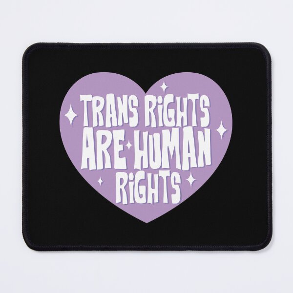 Item preview, Lavender Trans Rights are Human Rights on Black designed and sold by Olivia Oltmanns.