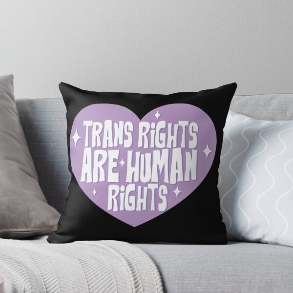 Item preview, Lavender Trans Rights are Human Rights on Black designed and sold by Olivia Oltmanns.