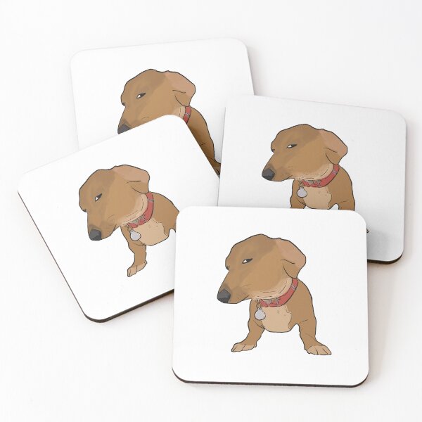 Item preview, Side eye dog dachshund meme designed and sold by Hanasroad.
