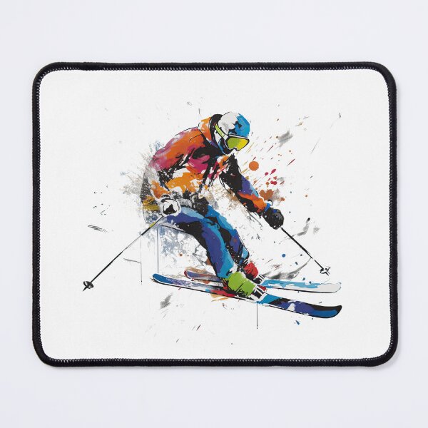 Item preview, Hit the Slopes in Style: Shop our Skier Print Apparel and Homeware Collection! designed and sold by ThePurpleMelon.