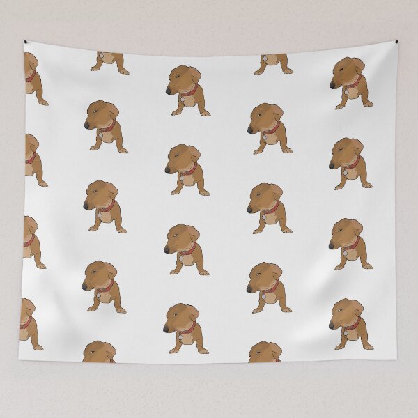 Item preview, Side eye dog dachshund meme designed and sold by Hanasroad.