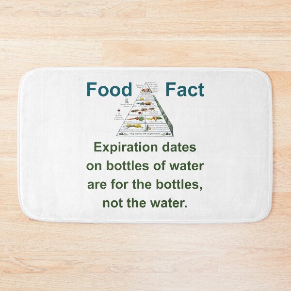 Item preview, Expiration Dates On Bottles Of Water - Food Fact designed and sold by CrankyOldDude.