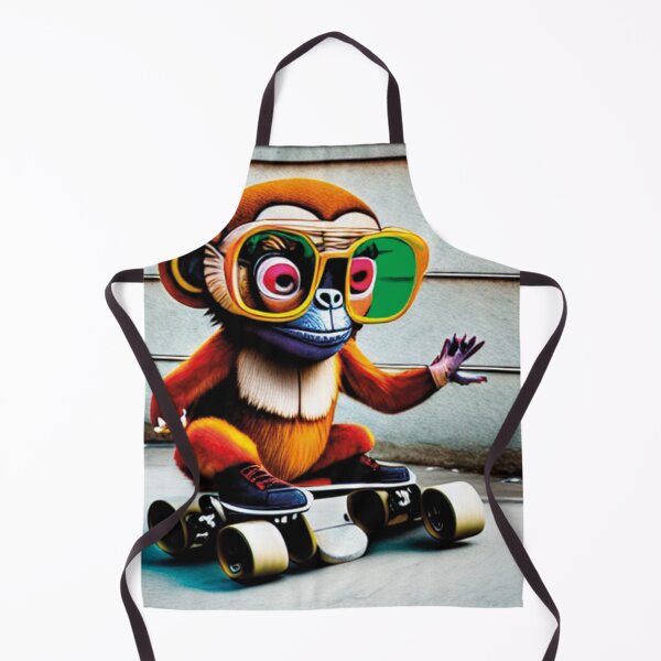 Item preview, crazy monkey on skates designed and sold by artegrafico92.