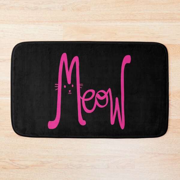 Item preview, Meow Cute Cat Magenta Minimalist FunnyTypography designed and sold by Zazizu.