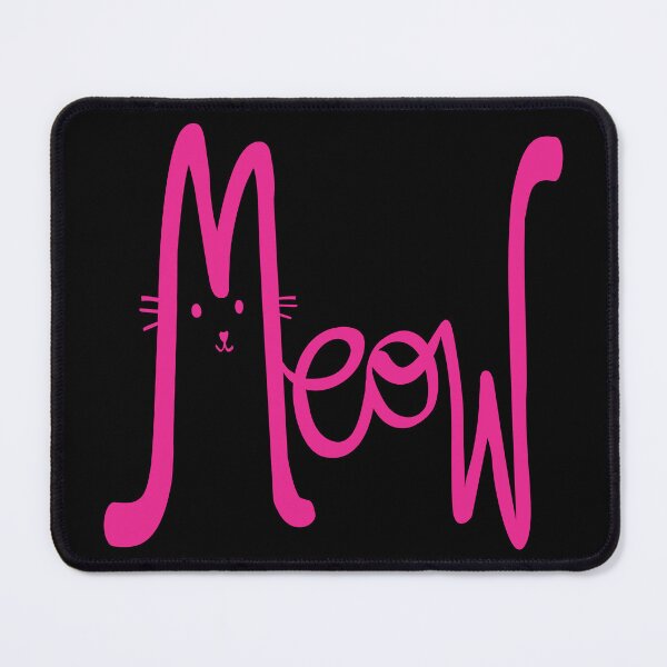 Item preview, Meow Cute Cat Magenta Minimalist FunnyTypography designed and sold by Zazizu.