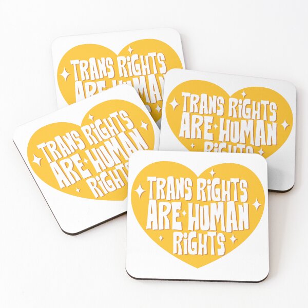 Item preview, Yellow Trans Rights are Human Rights designed and sold by Olivia Oltmanns.