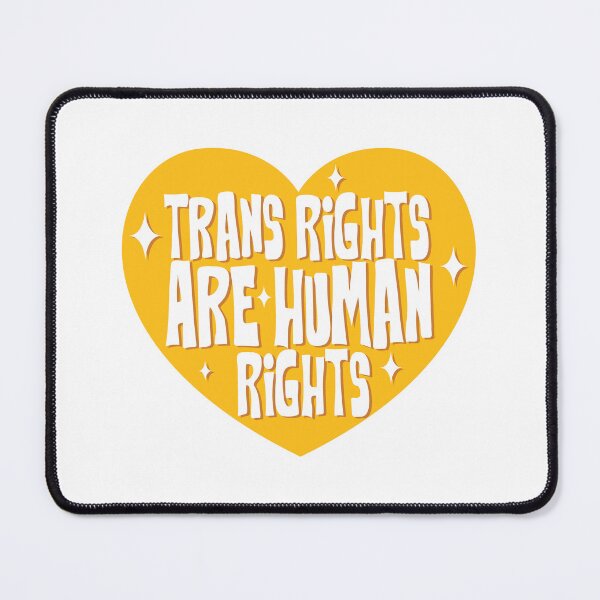 Item preview, Yellow Trans Rights are Human Rights designed and sold by Olivia Oltmanns.