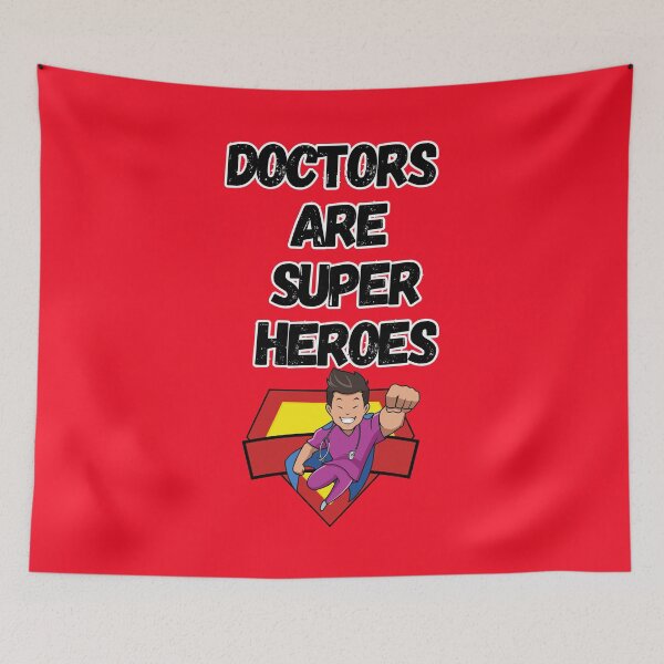 Item preview, Doctors Are Super Heroes designed and sold by CREATIVELEANS ⭐️⭐️⭐️⭐️⭐️.