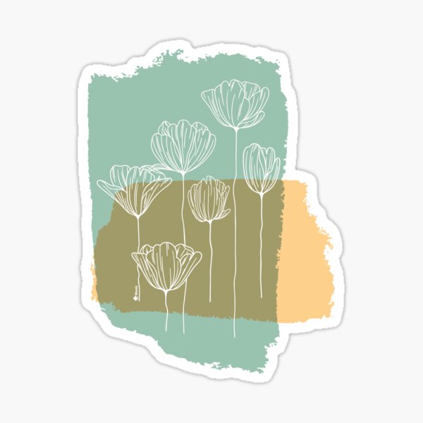 Item preview, Tulips Sage and Peach designed and sold by NitostixRB.