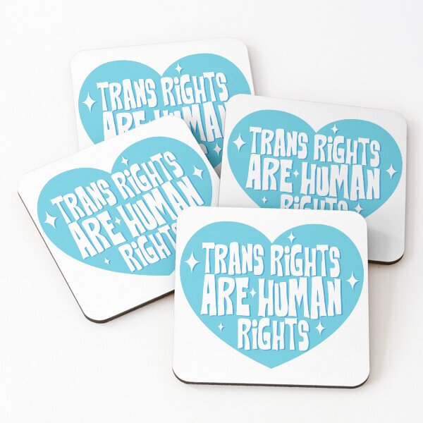 Item preview, Blue Trans Rights are Human Rights designed and sold by Olivia Oltmanns.