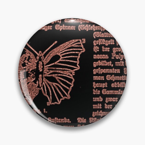 Artikelvorschau, Schwarzer und Tangerine-Schmetterling Deutsch Illustration Textdiagramm Schmetterlinge negatives Bild entworfen und verkauft von kattakitty.