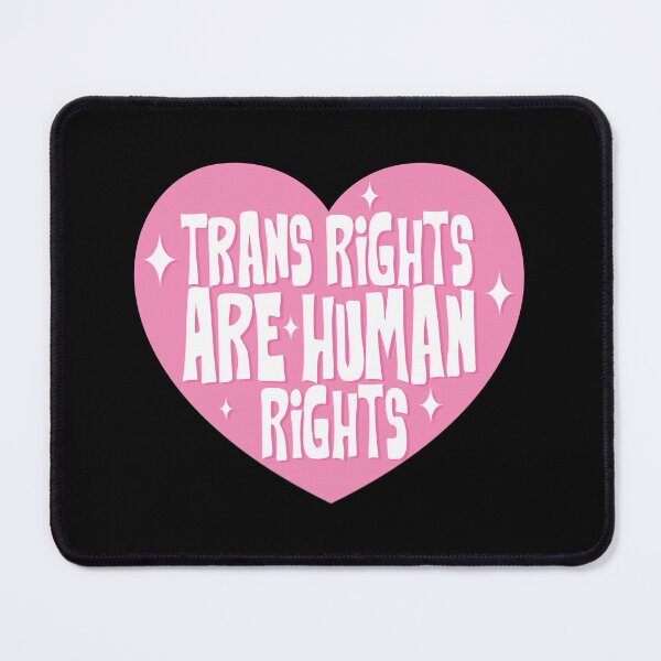 Item preview, Pink Trans Rights are Human Rights on Black designed and sold by Olivia Oltmanns.