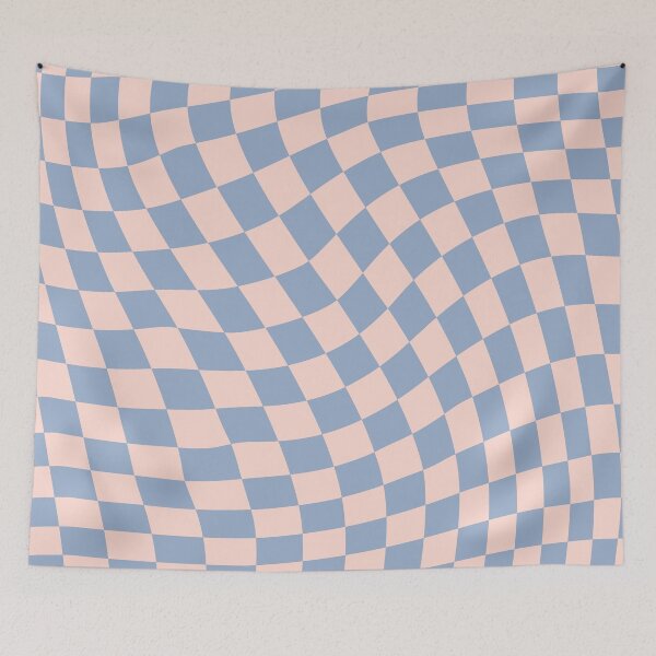 Item preview, Pastel Pink and Blue Twisted Checkerboard designed and sold by thelustrous.