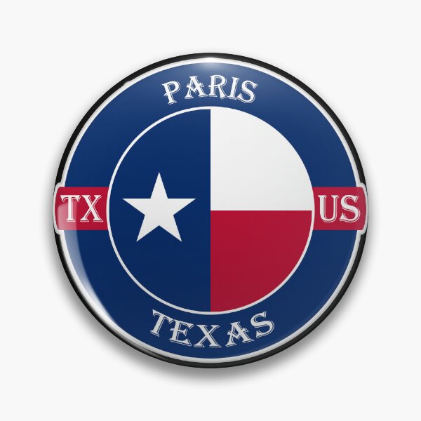 Artikelvorschau, Paris Texas Flag USA Seal Stamp Badge Travel Souvenir entworfen und verkauft von TeeHome.
