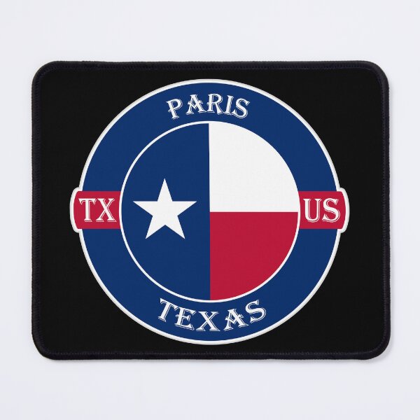 Item preview, Paris Texas Flag USA Seal Stamp Badge Travel Souvenir designed and sold by TeeHome.