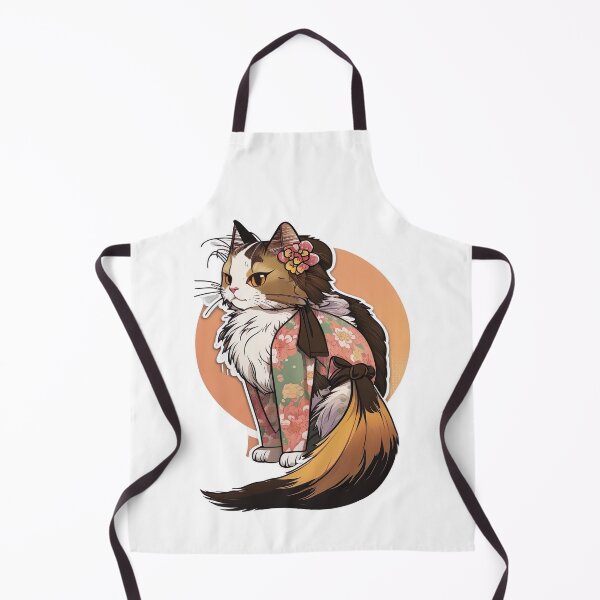 Item preview, Maine Coon cat - dressed as a Japanese geisha v3.0 designed and sold by adredn86.