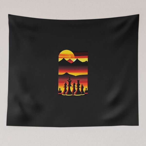 Item preview, Chess Retro Sunset designed and sold by Paintandgo.