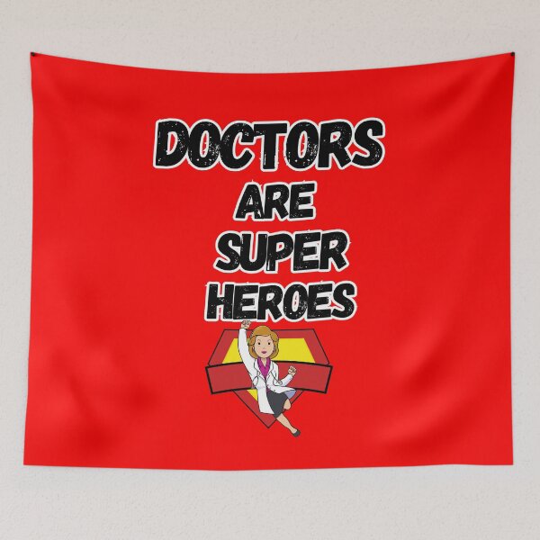 Item preview, Doctors Are Super Heroes designed and sold by CREATIVELEANS ⭐️⭐️⭐️⭐️⭐️.