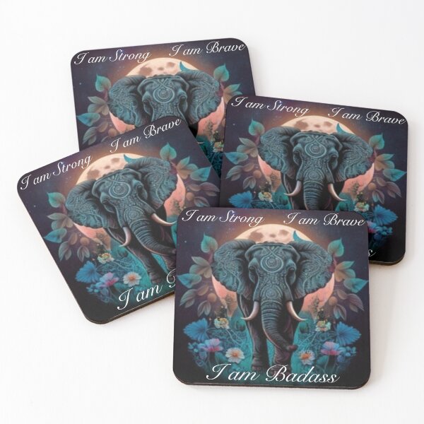 Item preview, I am Strong Brave Badass Elephant designed and sold by Kjahli.