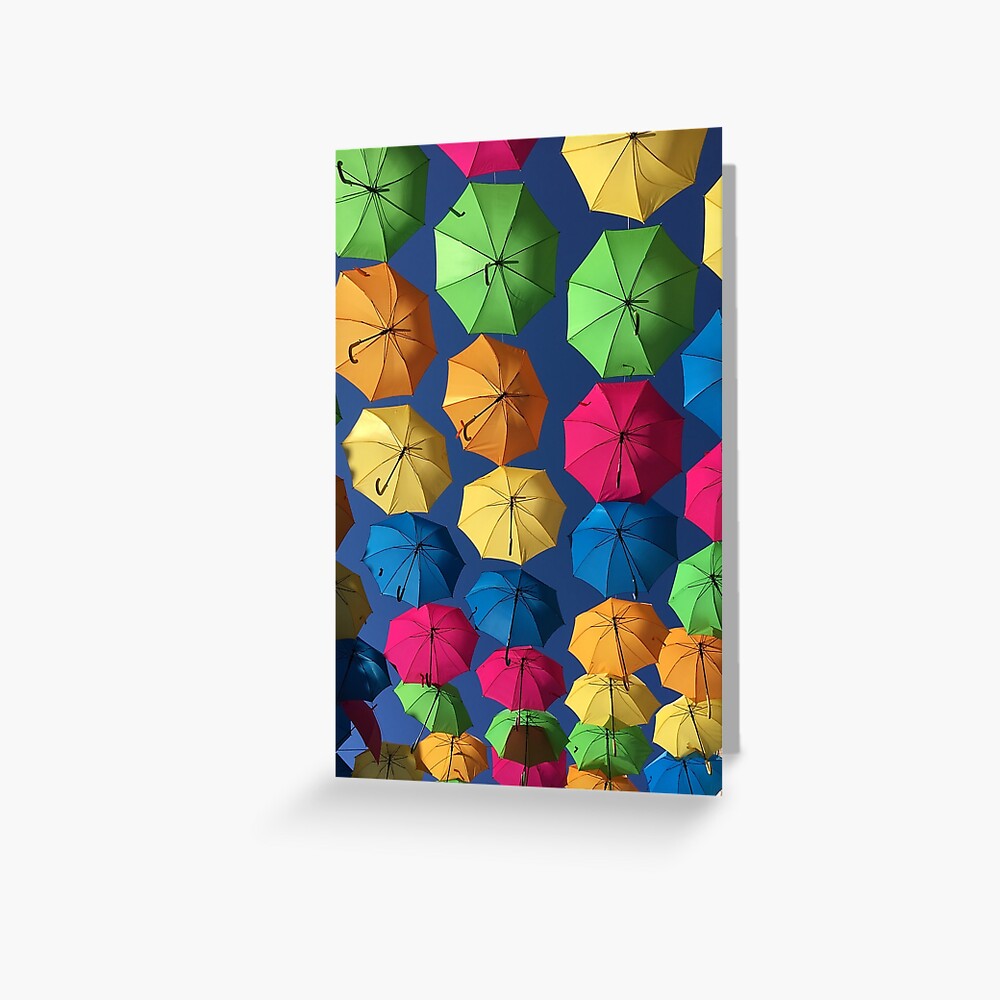 Florida umbrellas Greeting Card