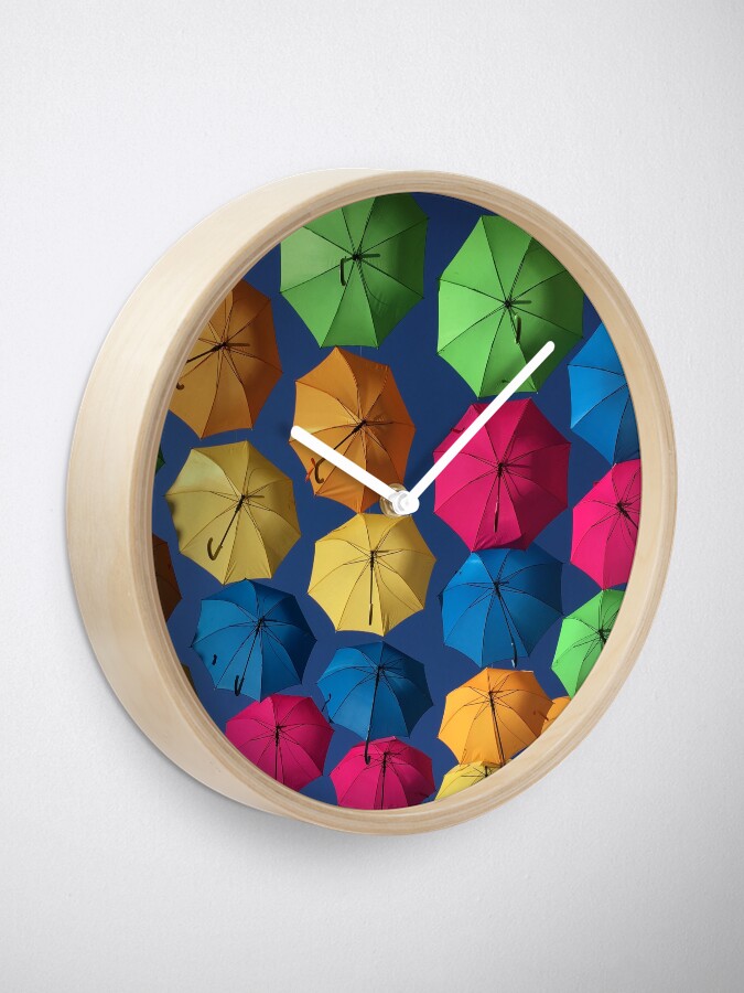Alternate view of Florida umbrellas Clock