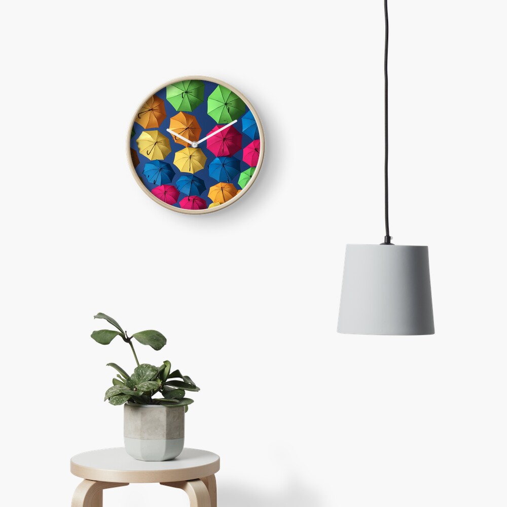 Florida umbrellas Clock