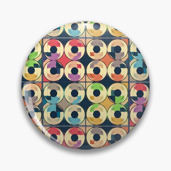 Item preview, Circles and squares pattern in 4 color pallet designed and sold by Arktos-Design.