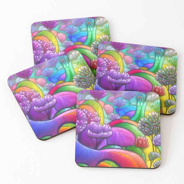 Item preview, Abstract Flower Garden designed and sold by Poetic Patterns Studio.
