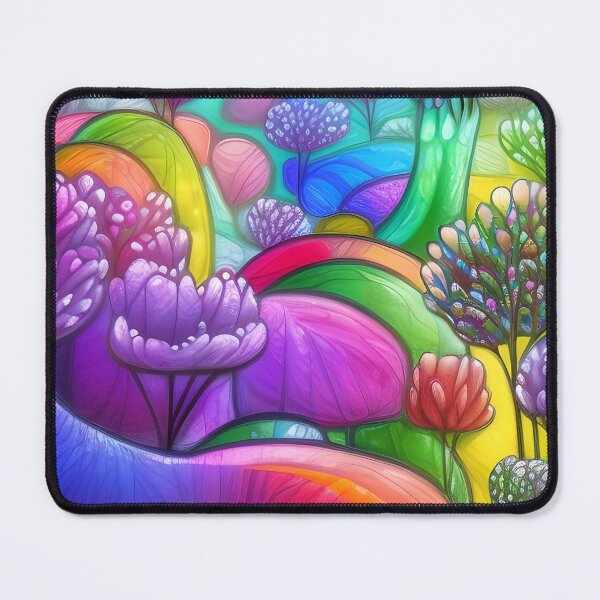 Item preview, Abstract Flower Garden designed and sold by Poetic Patterns Studio.