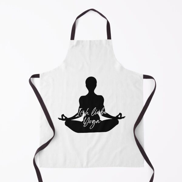 Item preview, "Ich liebe Yoga" (I love yoga) with pictures of people doing meditation/yoga designed and sold by RM-Journey.