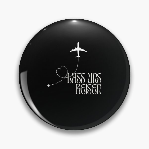 Item preview, "Lass uns reisen" (Let's travel) with planes and hearts designed and sold by RM-Journey.