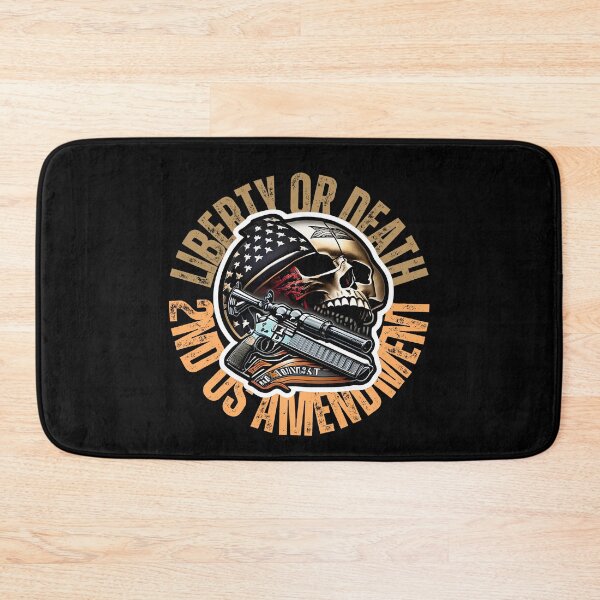 Item preview, Patriotic Rifle & Skull Tee - Liberty or Death - 2nd US Amendment designed and sold by RickS-Ts-N-Such.