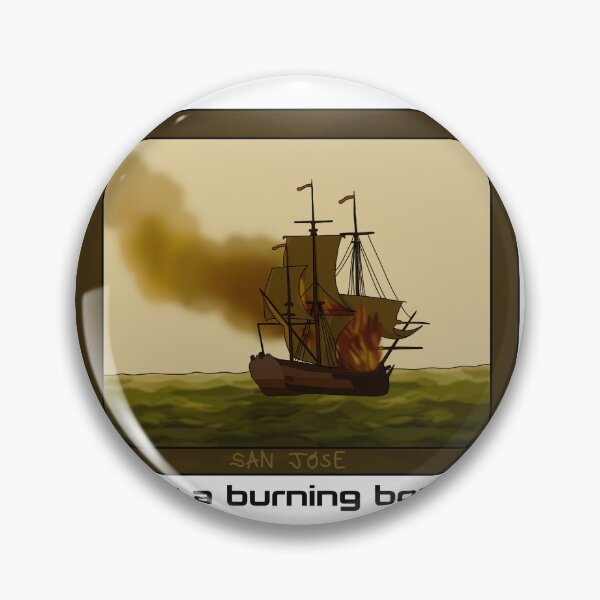 Item preview, It's A Burning Boat designed and sold by beckahbrooks.