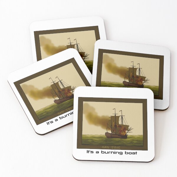 Item preview, It's A Burning Boat designed and sold by beckahbrooks.