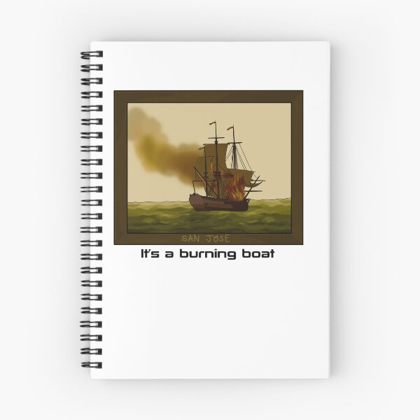 Item preview, It's A Burning Boat designed and sold by beckahbrooks.