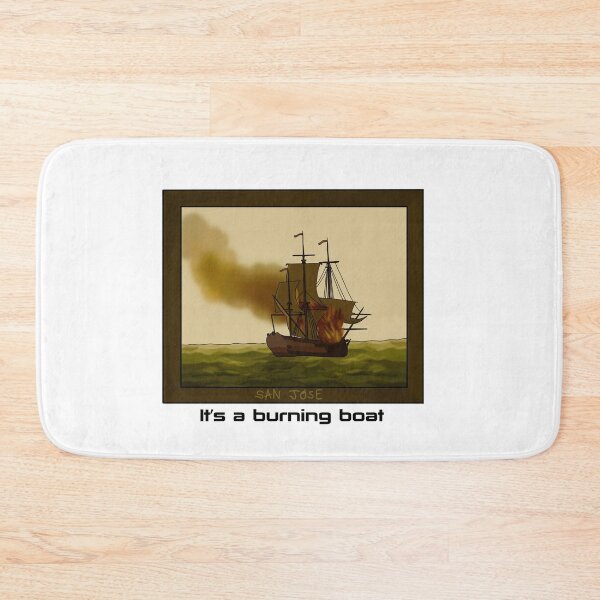 Item preview, It's A Burning Boat designed and sold by beckahbrooks.
