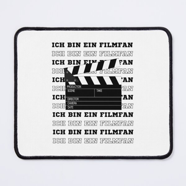 Item preview, "Ich bin ein Filmfan" (I am a movie fan) With Movie Clapper Illustrations designed and sold by RM-Journey.