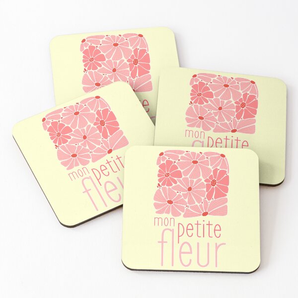 Item preview, Retro Daisies French Quote Mon Petite Fleur designed and sold by Renata Illustrata.