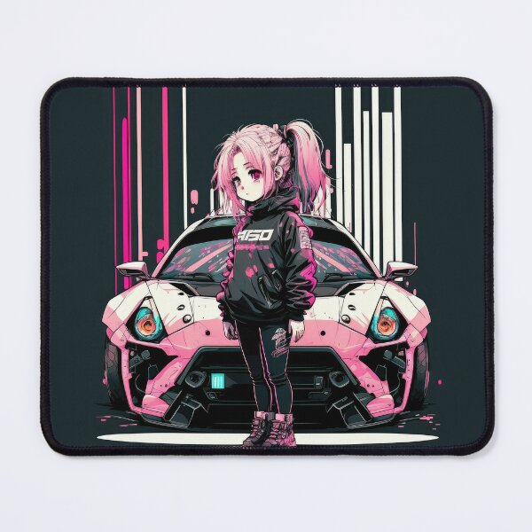 Sci Fi Anime Cyberpunk Anime Racing Queen Pink Car Art Board Print for  Sale by ultra-cool