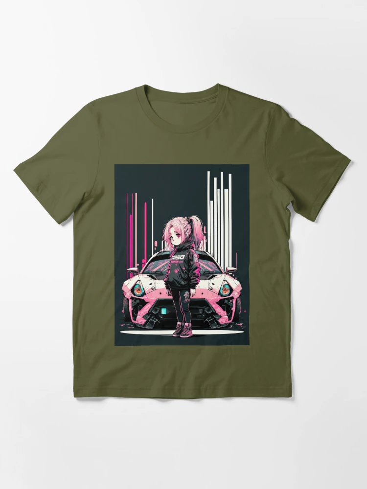 Sci Fi Anime Cyberpunk Anime Racing Queen Pink Car Art Board Print for  Sale by ultra-cool