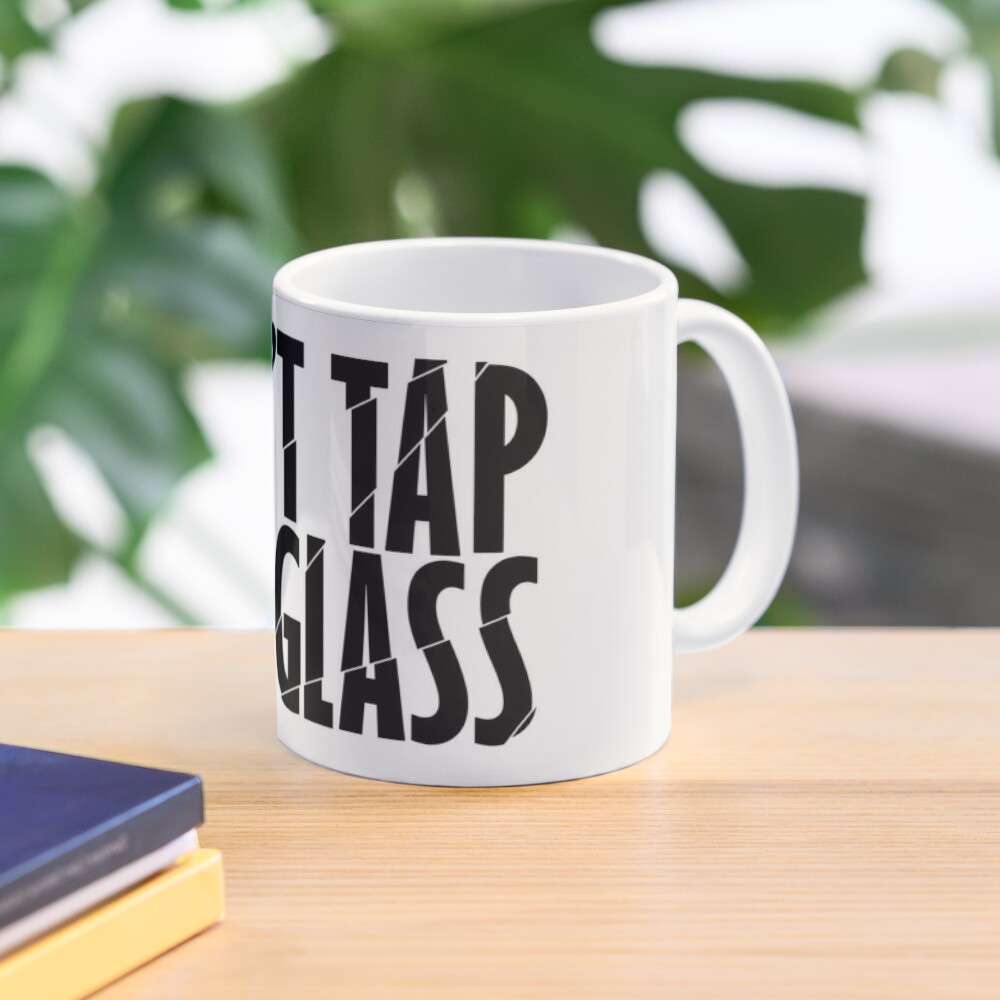 Square Glass Cup with Letters