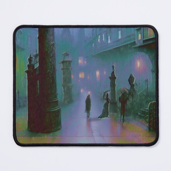 Item preview, A rainy day on a City of Street of Yore TinType Colorized designed and sold by PiaMedeaDigital.