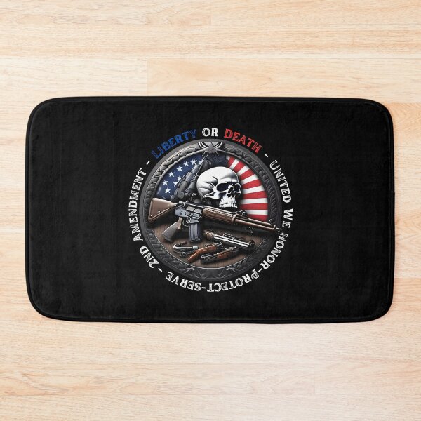 Item preview, Patriotic Rifle & Skull Tee - Liberty or Death - United We Honor, Protect, Serve - 2nd Amendment designed and sold by RickS-Ts-N-Such.