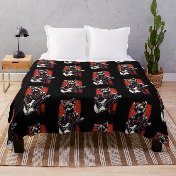 Item preview, Rock Out with Our Cool Fox Playing Guitar Collection: Apparel and Homeware for Music and Animal Lovers designed and sold by ThePurpleMelon.