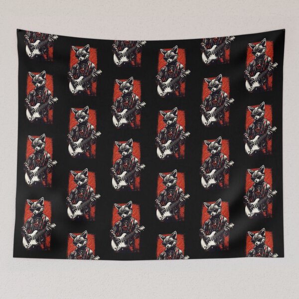 Item preview, Rock Out with Our Cool Fox Playing Guitar Collection: Apparel and Homeware for Music and Animal Lovers designed and sold by ThePurpleMelon.