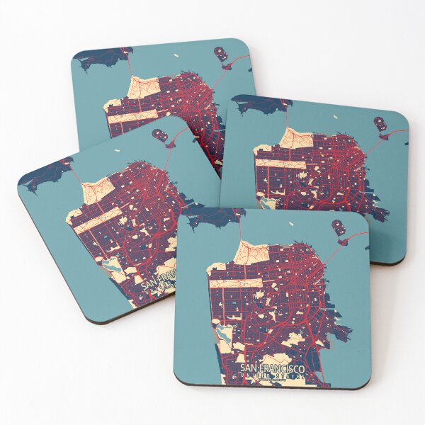 Item preview, San Francisco City Map of California, USA - Hope designed and sold by deMAP.