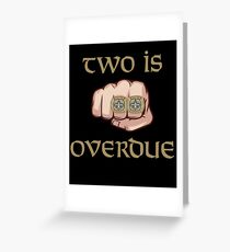 New Orleans Saints Two is Overdue Greeting Card